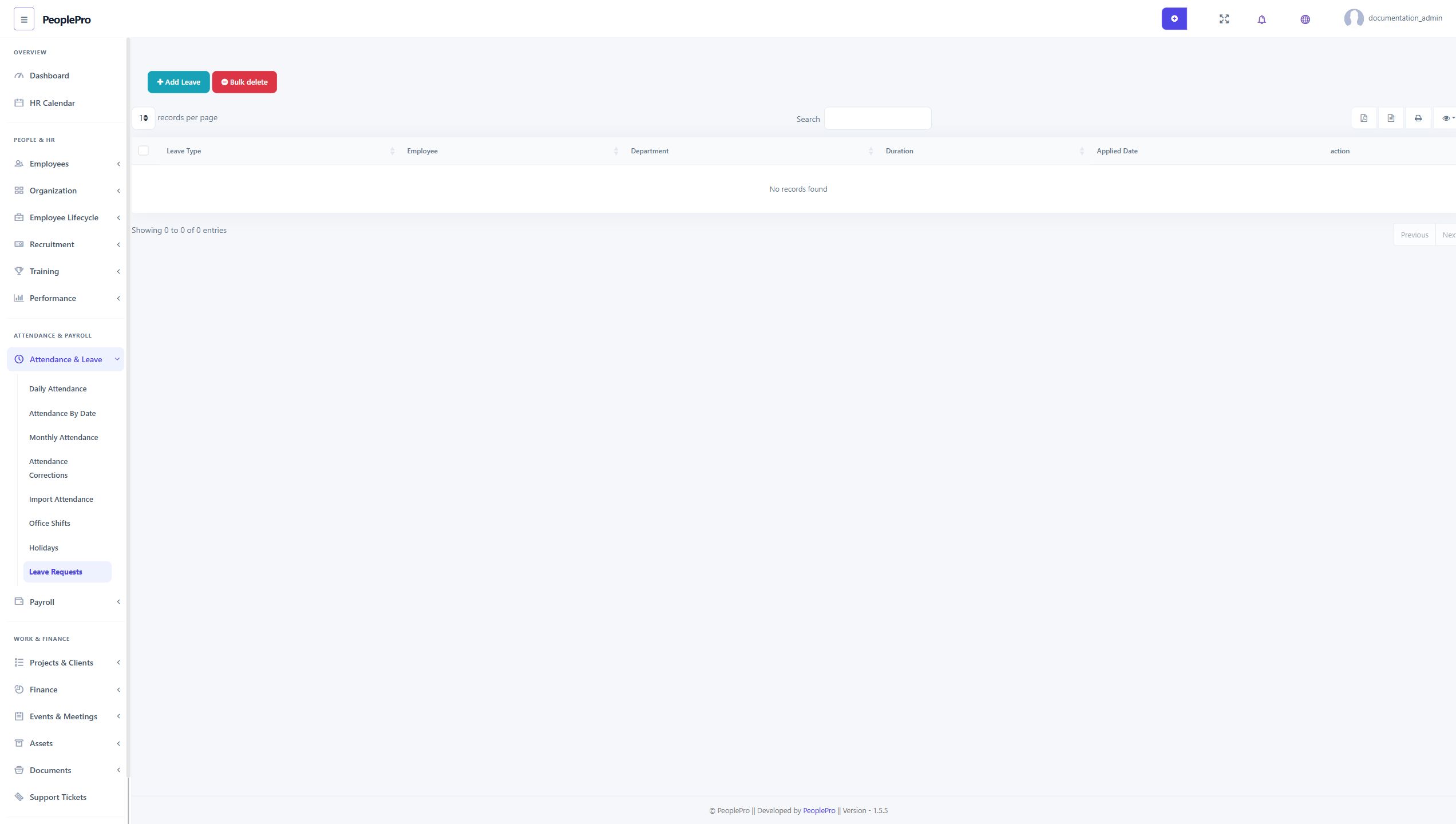 Leave workspace preview with sample data